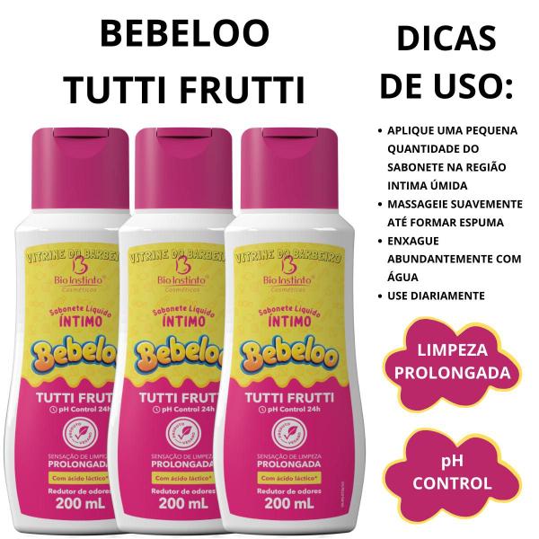 Imagem de Kit 3 Bebeloo Tutti Frutti Sensação Maciez Sabonete Íntimo!!