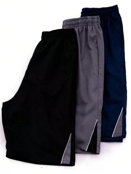 Kit 3 Bermuda Tactel Lisa Masculina D Bell Kit 3 Bermuda Tactel Lisa Masculina D Bell