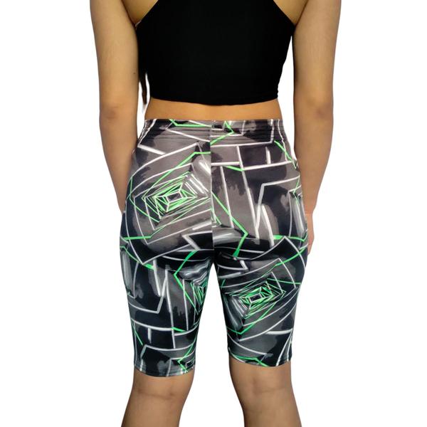 Imagem de Kit 3 Bermudas Femininas Justas Elástico Estampas Sortidas Suplex PP ao Plus Size