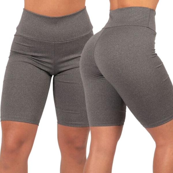 Imagem de Kit 3 Bermudas Shorts Legging Academia Ciclista Cintura Alta