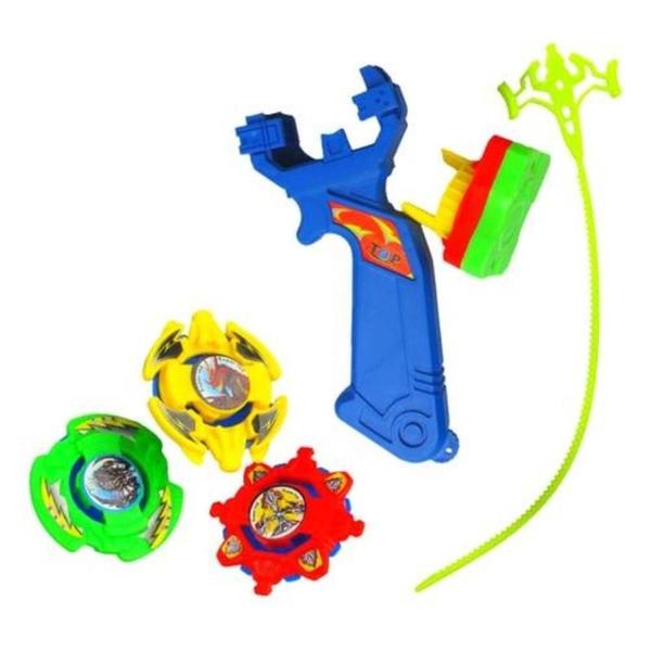 Kit 3 Beyblade + 1 lançador Brinquedo Piões - ARK Imagem de Kit 3 Beyblade + 1 lançador Brinquedo Piões