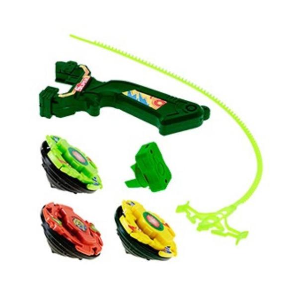 Imagem de Kit 3 Beyblade Top Pião com Disparador Brinquedo Infantil