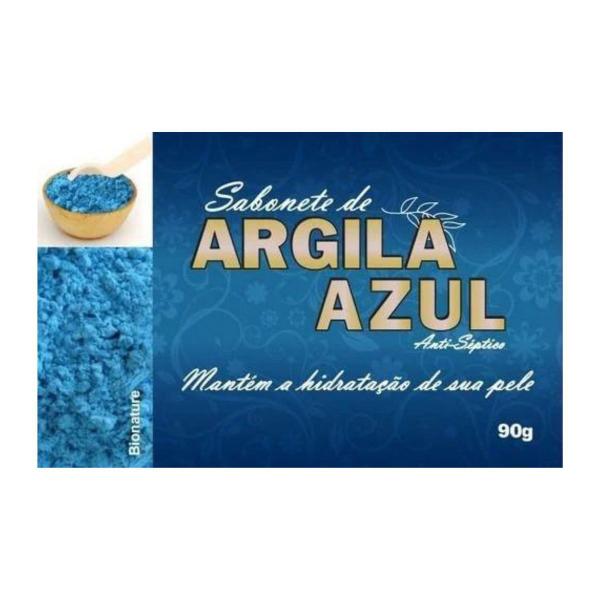 Imagem de Kit 3 Bionature - Sabonete de Argila Azul 90g