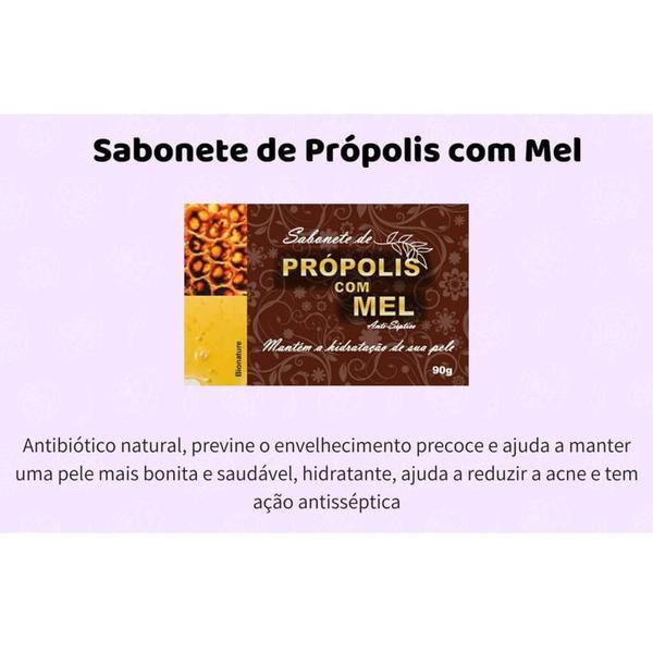 Imagem de Kit 3 Bionature - Sabonete de Própolis com Mel 90g