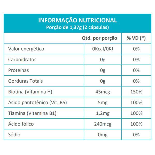 Imagem de Kit 3 Biotina Hair & Nails Vitamins Maxinutri 60 Cápsulas