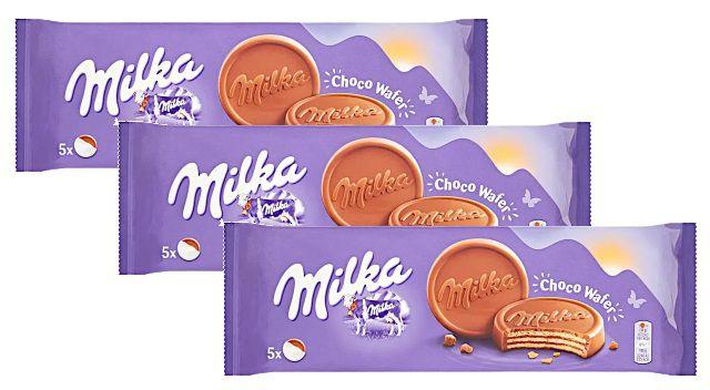 Imagem de kit 3 BISCOITO DE CHOCOLATE MILKA CHOCOWAFER 150G