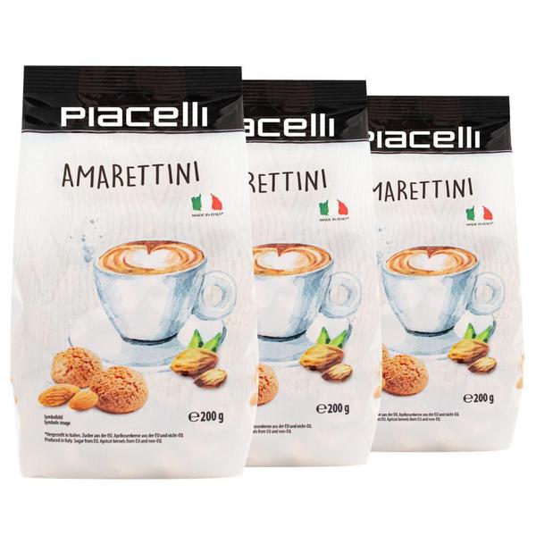 Kit 3 Biscoitos Italiano De Amendoa 200G - Piacelli Imagem de Kit 3 Biscoitos Italiano De Amendoa 200G - Piacelli