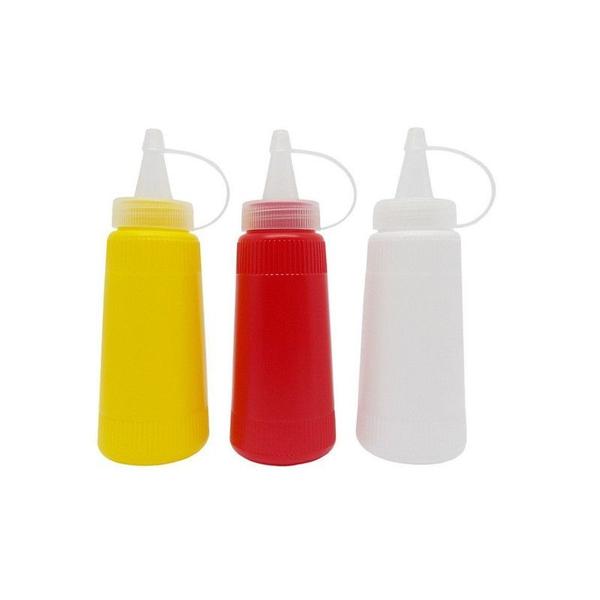 Imagem de Kit 3 Bisnagas Molhos Ketchup Mostarda Maionese 200ml