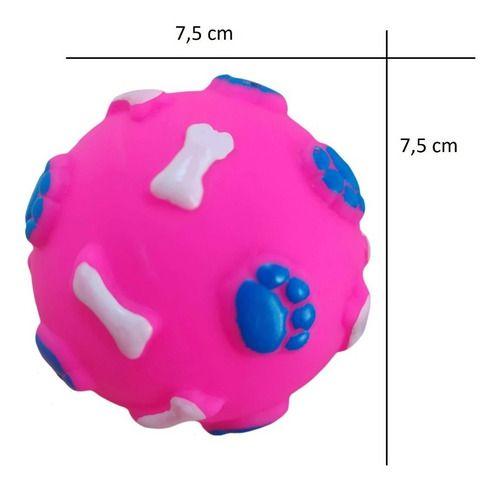 Imagem de Kit 3 Bola Bolinha Brinquedo Pet Com Apito para Cães Cachorros Pequeno Porte Lulu Da Pomerânia York Pinscher