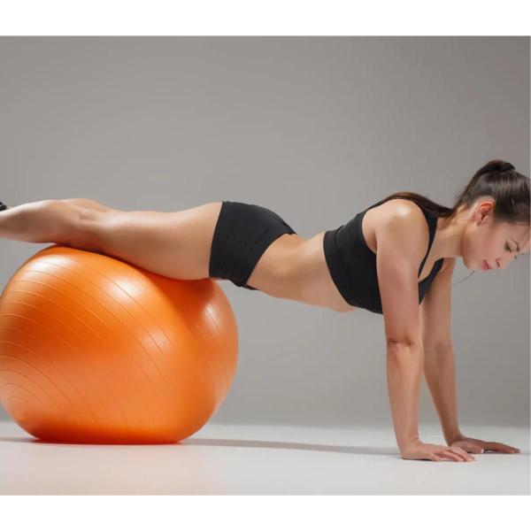 Imagem de Kit 3 Bola Pilates Suiça 55cm Abdominal Fisioterapia + Bomba