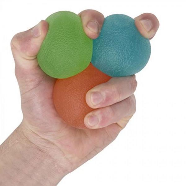 Imagem de Kit 3 Bolas de Aperto Grip Ball Tensao Leve, Media e Forte (hand Grip)  Liveup Sports 