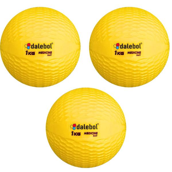 Imagem de KIT 3 Bolas De Peso Medicine Ball Treino Musculação 1kg