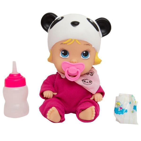 Imagem de Kit 3 Boneca Little Dolls Soninho Com Chupeta, Mama E Fraldinha