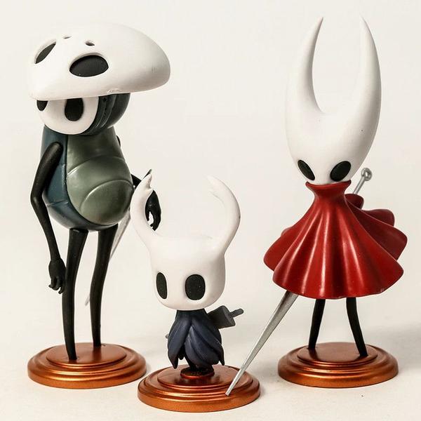 Imagem de Kit 3 bonecos hollow knight quirrel hormet zote action figure game