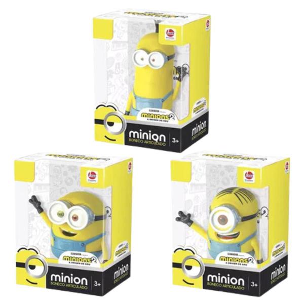 Imagem de Kit 3 Bonecos Minions Meu Malvado Favorito Colecionável