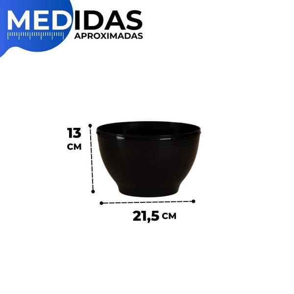 Imagem de Kit 3 Bowl Redondo M Cumbuca Petiscos Saladeira Tigela Vasilha Cozinha