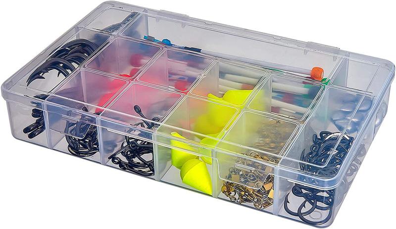 Imagem de Kit 3 Box Caixa Organizadora c/ Divisórias 23cm Transparente