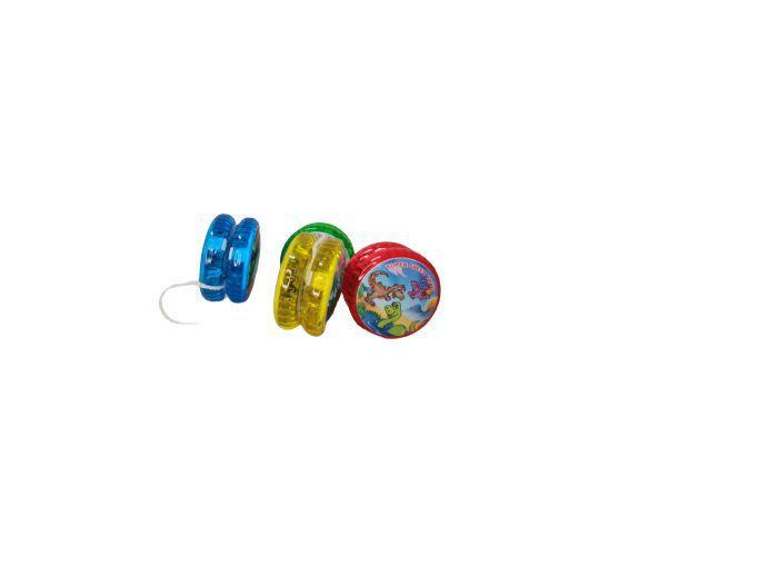 Imagem de Kit 3 Brinquedos Ioiô Yoyo Dinossauro c/ luz de Led Infantil