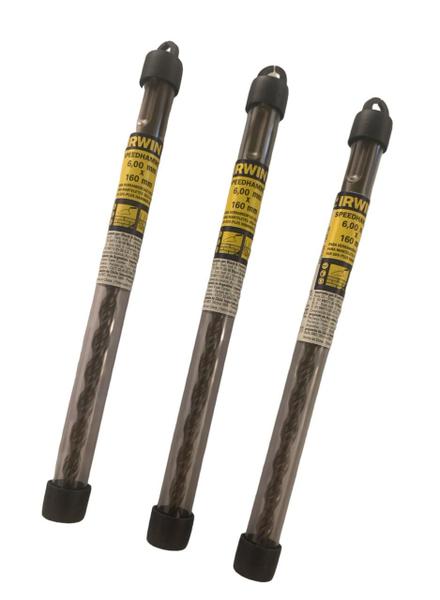 Imagem de Kit 3 Brocas Concreto Irwin Engate SDS Martelete 6mmX160mm