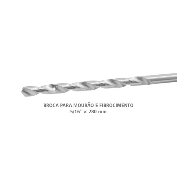 Imagem de Kit 3 Brocas Mourão Madeira Extra Longas 3 P 5/16 280mm 8MM