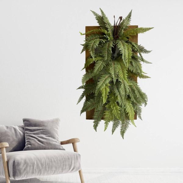 Imagem de Kit 3 Buquês de Samambaia Artificial: 12 Hastes por Planta para Decoração de Ambientes DE0522