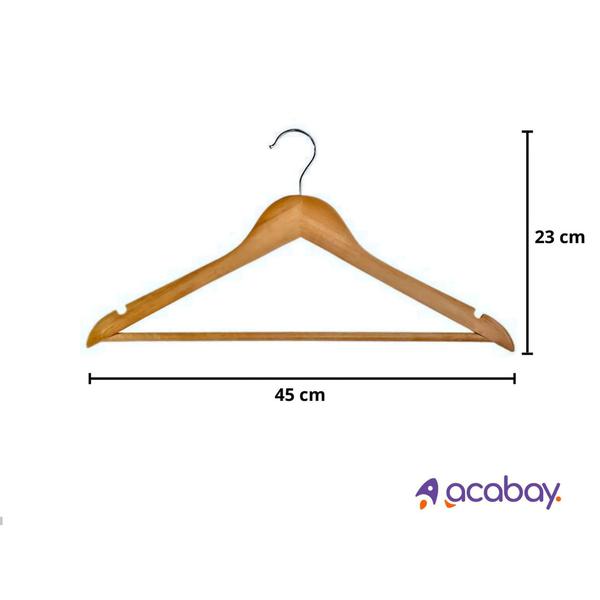 Kit 3 Cabides Madeira Para Camisa E Calça Rayco Imagem de Kit 3 Cabides Madeira Para Camisa E Calça Rayco