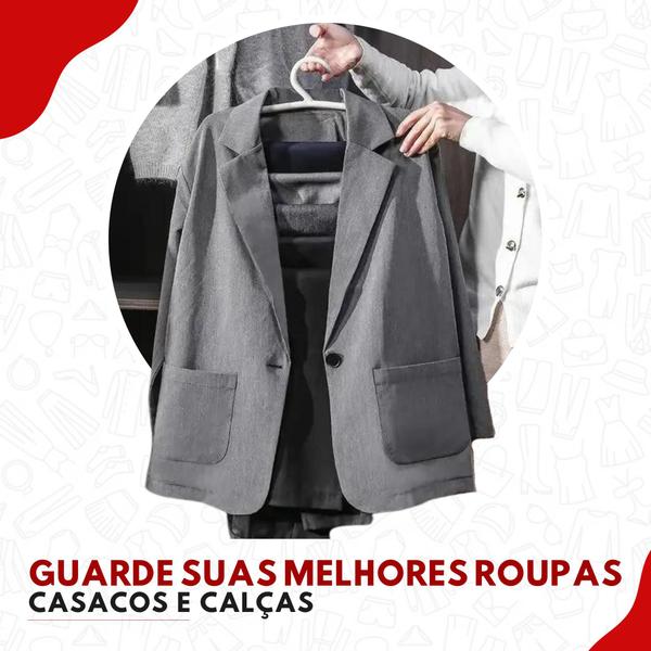 Kit 3 Cabides Multifuncional Calças 4 Divisórias Jeans Roupa Rosa - AUSHOPEXPRESS Imagem de Kit 3 Cabides Multifuncional Calças 4 Divisórias Jeans Roupa Rosa