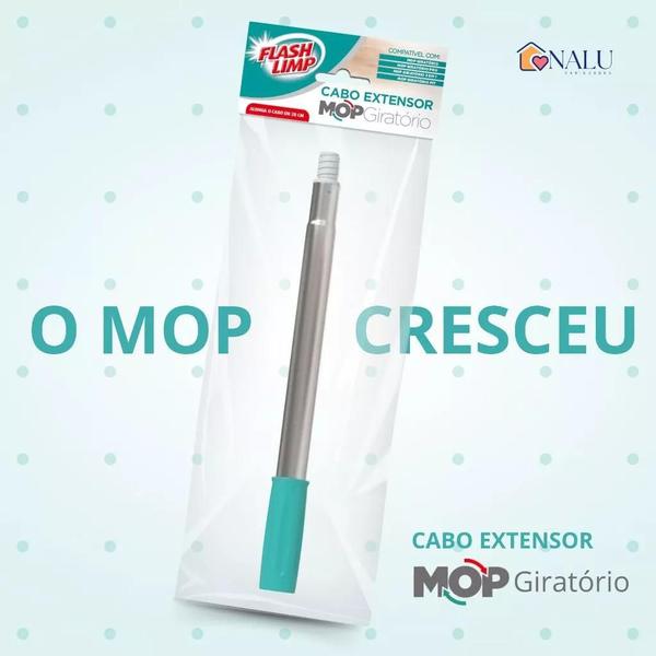 Imagem de Kit 3 Cabo Extensor Para Mop Giratório Flash Limp