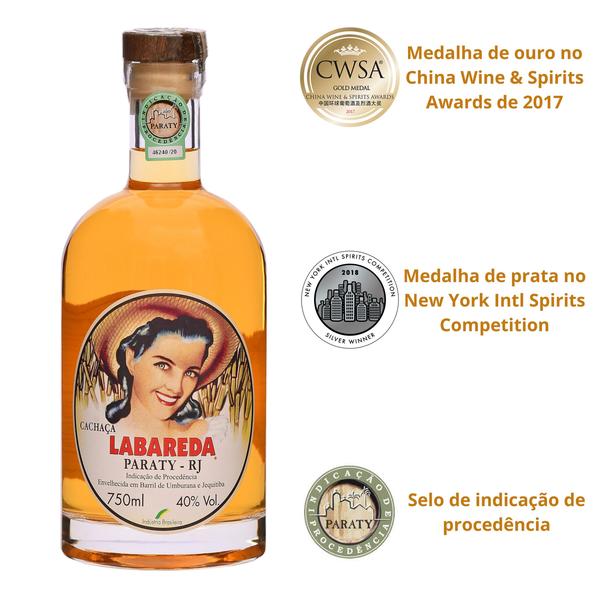 Imagem de Kit 3 Cachaças Labareda Paratiana 750 ml Caipirinha Especial Caninha Churrasco Bebida Tonel Branquinha