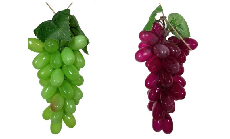 Imagem de Kit 3 cachos de uvas artificiais, 17 cm/decoração/arranjos/parreira/videira