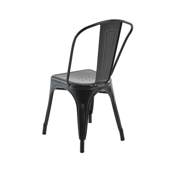 Imagem de Kit 3 Cadeiras Iron Preta Aço Rivatti