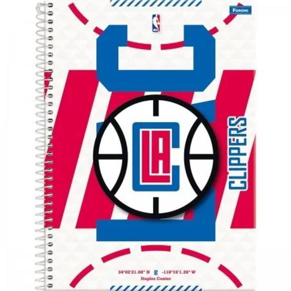 Imagem de Kit 3 Caderno NBA Espiral Clippers Celtics Nets 96Fls Spiral