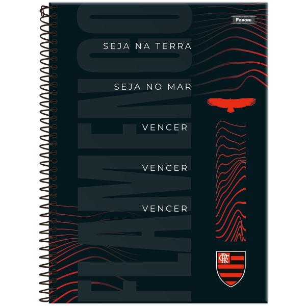 Imagem de Kit 3 Caderno Universitario 80 Folhas Foroni Flamengo Mengão