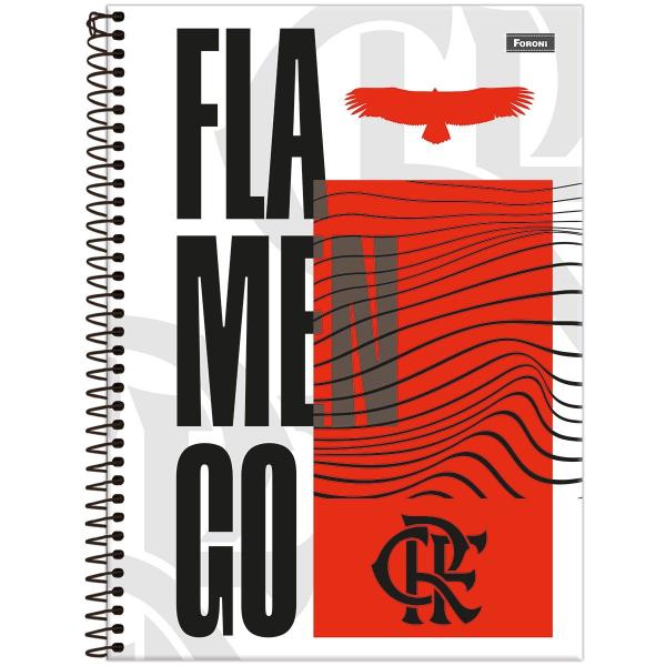 Imagem de Kit 3 Caderno Universitario 80 Folhas Foroni Flamengo Mengão