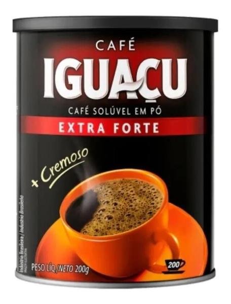 Imagem de Kit 3 Café Iguaçu Extra Forte Solúvel Em Pó Cremoso - 200G