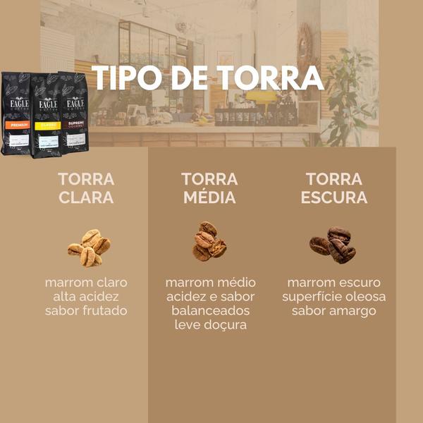 Imagem de Kit 3 Cafés Torrado em Grão Eagle Coffee de 1Kg