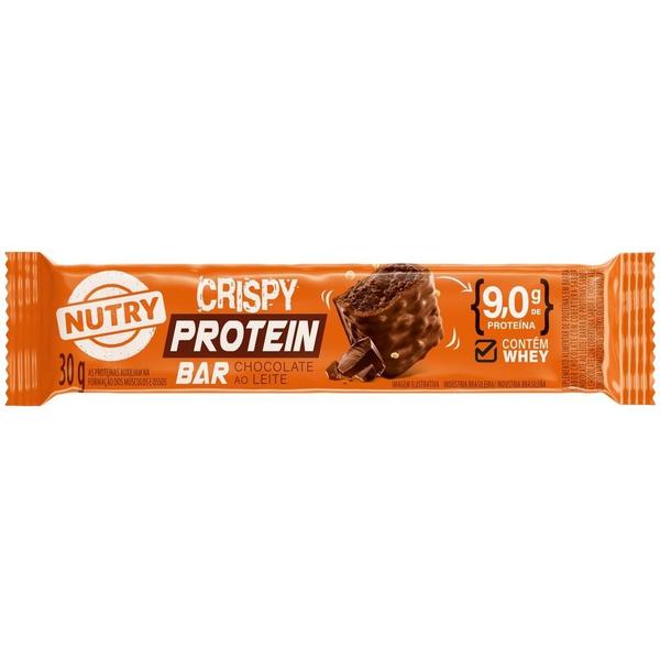 Imagem de Kit 3 caixas de barras de proteína crispy protein bar nutry linha completa 3x360g nutrimental