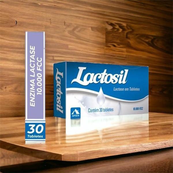 Imagem de Kit 3 Caixas Lactosil Enzima Lactase 10.000 FCC 30 Tabletes