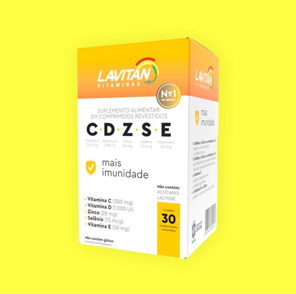 Imagem de Kit 3 caixas Lavitan CDZSE Mais Imunidade 30 Comprimidos - Cimed