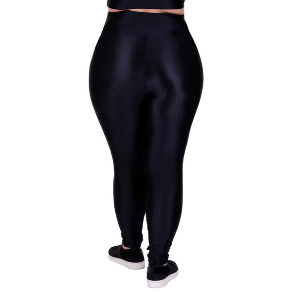 Imagem de Kit 3 Calça Legging Cintura Alta Plus Size Academia Fitness 46 48 50 - KIT 3 LAURA CINZA PRETO ROSÊ