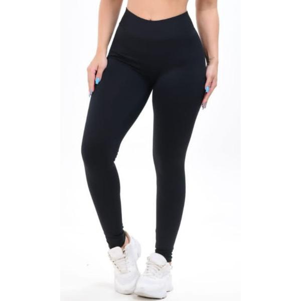 Imagem de Kit 3 Calça Legging Feminina Cintura Alta Suplex