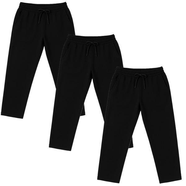 Kit calças de moletom Plus Size masculina feminina tradicional