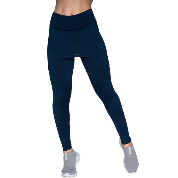 Imagem de Kit 3 Calças Legging Fitness Vekyo Modas Suplex Com Saia Tapa Bumbum Roupa de Academia Feminina