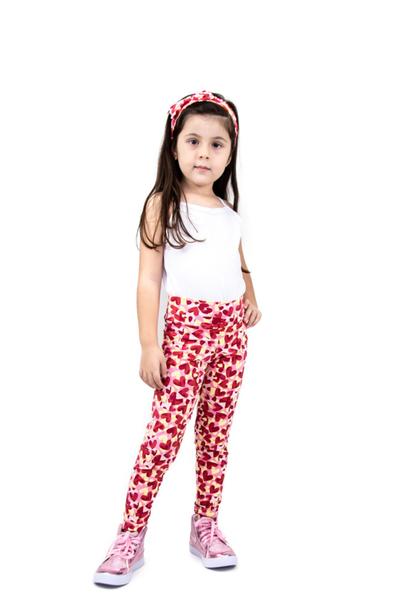 Imagem de Kit 3 calças legging infantil tamanho 2