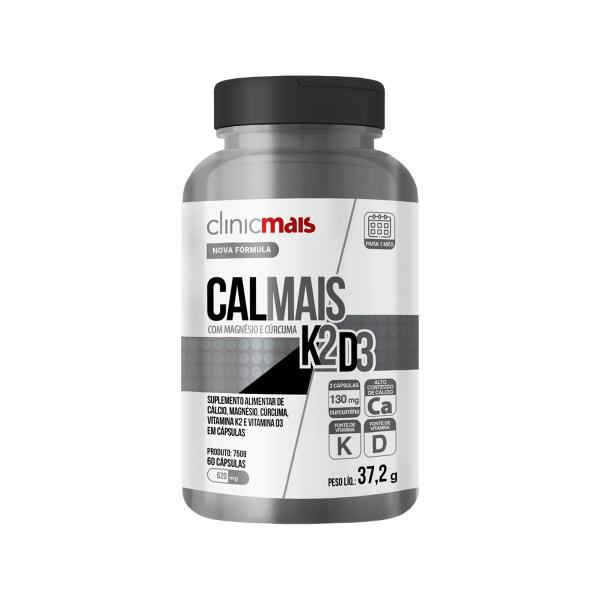 Imagem de Kit 3 Calmais K2+D3 ClinicMais 60 Cápsulas