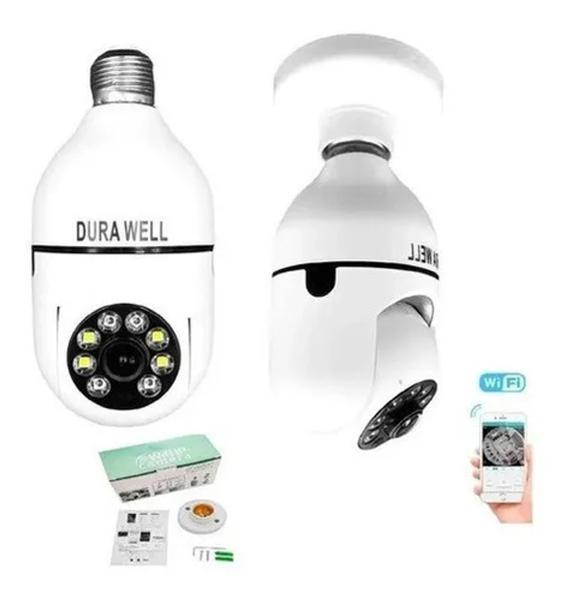 Imagem de Kit 3 Camera Espian Segurança Lampada Wifi 360 Grau