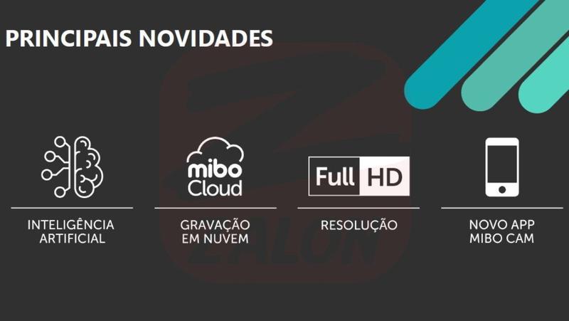 Imagem de Kit 3 Câmeras IP 360 IM4 C Mibo FHD Intelbras + SD 16GB Ultra