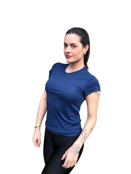 Imagem de Kit 3 Camisa Dry Fit 100% Poliamida Feminina Corrida Academia Fitness.