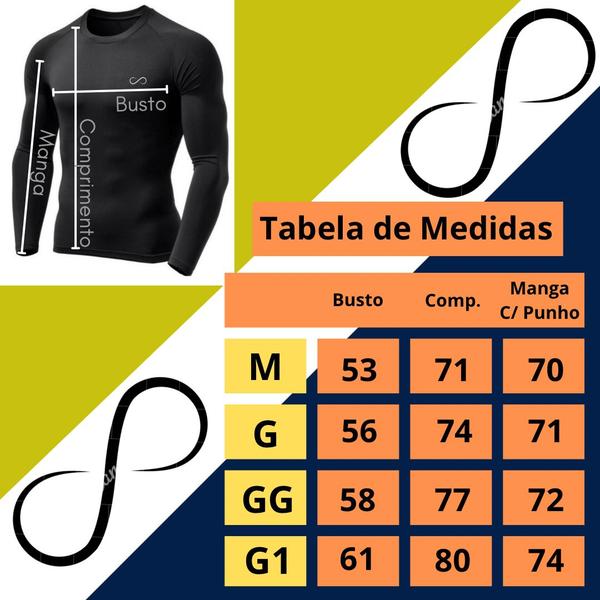 Imagem de Kit 3 Camisa Masculina Segunda Pele Com Dedeira Esportiva