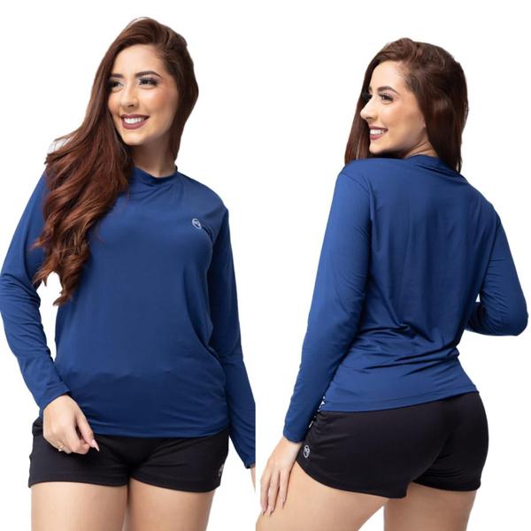 Kit 3 Camisa Térmica Feminina Proteção Solar Uv 50+ Manga Longa - The Lion Imagem de Kit 3 Camisa Térmica Feminina Proteção Solar Uv 50+ Manga Longa